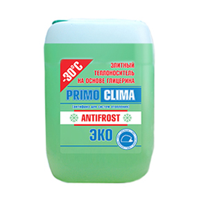 Теплоноситель Primoclima Antifrost (Глицерин) -30C ECO 200 кг бочка (зеленый) (PA -30C ECO 200)